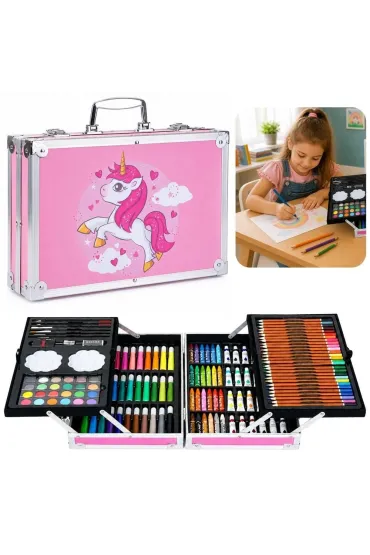 Zestaw artystyczny w walizce jednoro�ec 150el LeanToys
