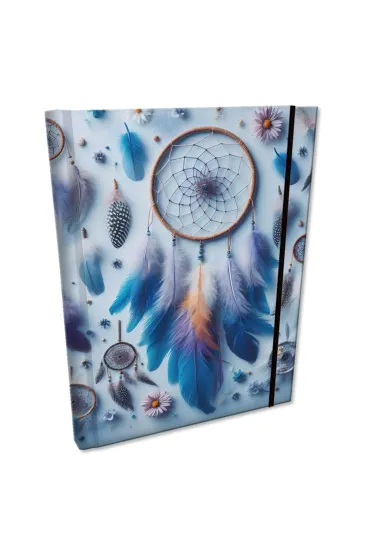 EV-Corp Notes B6 z gumk� Soft Touch �apacze Blue kratka 96 kartek