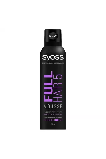 Syoss Full Hair 5 Mousse pianka do w�os�w Extra Strong 250 ml