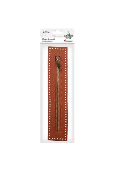 Titanum Zamek b�yskawiczny do torebki 27x5,5cm br�zowy