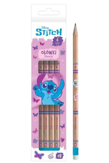 Beniamin O��wek z gumk� Stitch Pink 6 szt