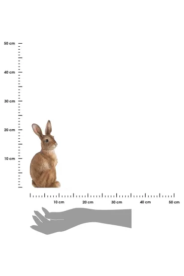Esschert Design Figurka ogrodowa siedzcy zajc