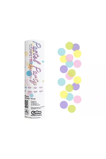 Godan Konfetti pneumatyczne Pastel Party K�eczka papierowe