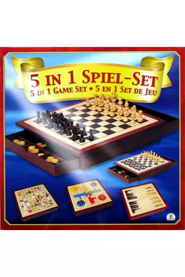Zestaw 5 gier z drewna Deluxe