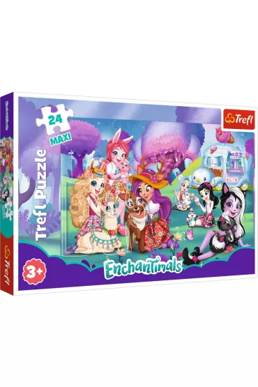Puzzle maxi 24 el. Wesoy wiat Enchantimals Trefl