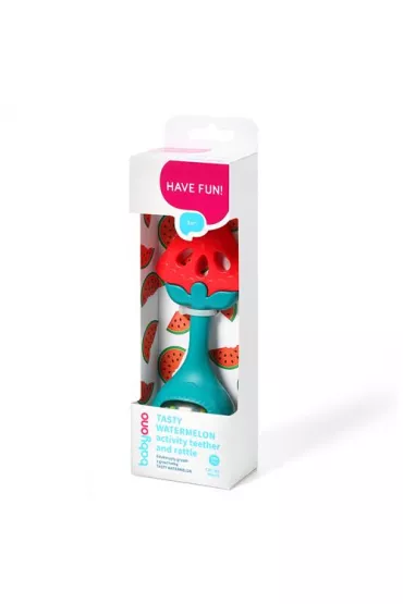 Edukacyjny gryzak z grzechotk Tasty Watermelon Babyono