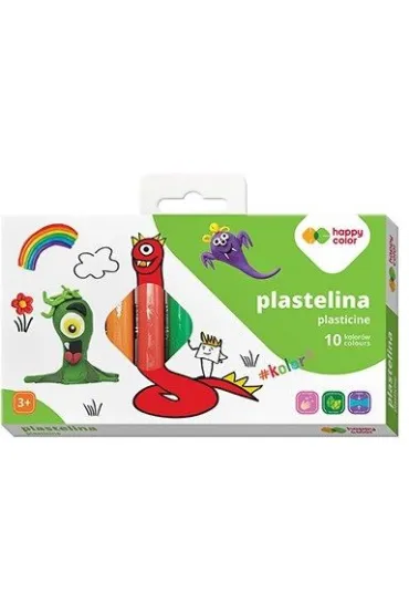 Happy Color Plastelina szkolna okr�g�a 10 szt.