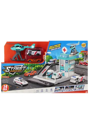 Parking Pogotowie z akcesoriami metalowy 571414 Mega Creative