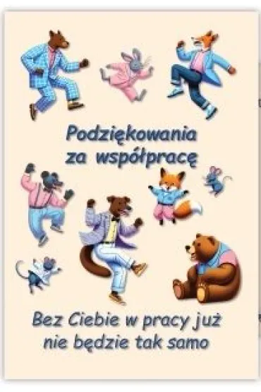 Trend Kartka okoliczno�ciowa Podzi�kowania za wsp�prac�