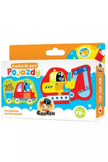 Puzzle do pary. Pojazdy Bright Junior Media