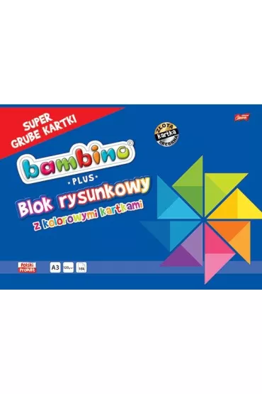 St. Majewski Blok rysunkowy A3 z kolorowymi kartkami 16 kartek
