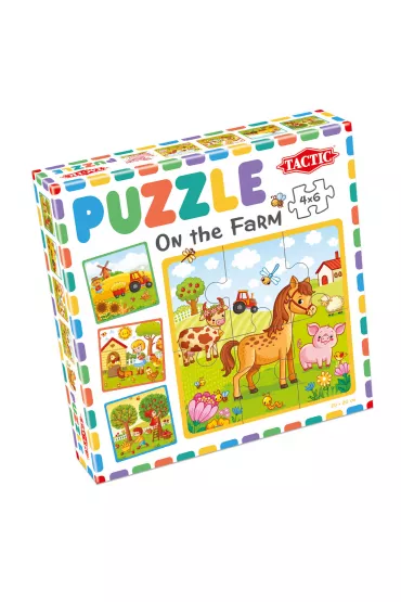 Moje pierwsze puzzle 4 x 6 el. Farma Tactic