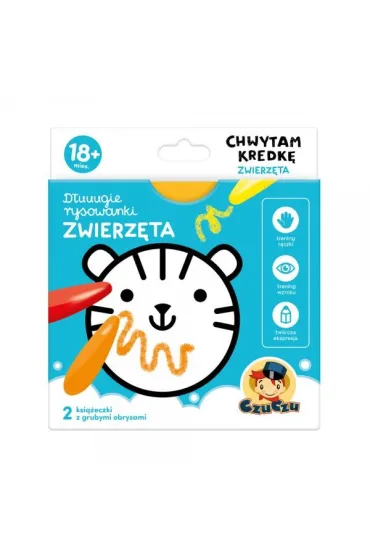 CzuCzu D�uuugie rysowanki Chwytam kredk� Zwierz�ta 18mies.+