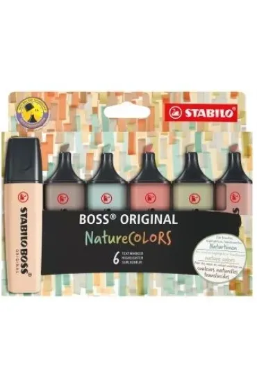 Stabilo Zakre�lacz Boss Original Nature Colors 6 szt.
