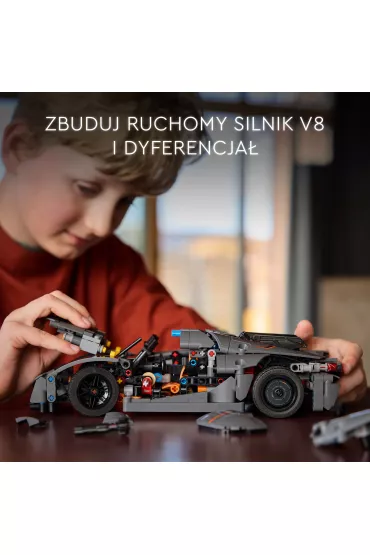 LEGO Technic Szary hipersamochd Koenigsegg Jesko Absolut 42173