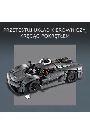 LEGO Technic Szary hipersamochd Koenigsegg Jesko Absolut 42173