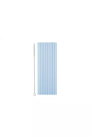 PartyDeco S�omki plastikowe b��kitne 23cm 12 szt.