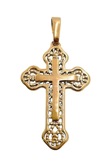 Zawieszka Krzy�yk Poz�acany 32x20mm