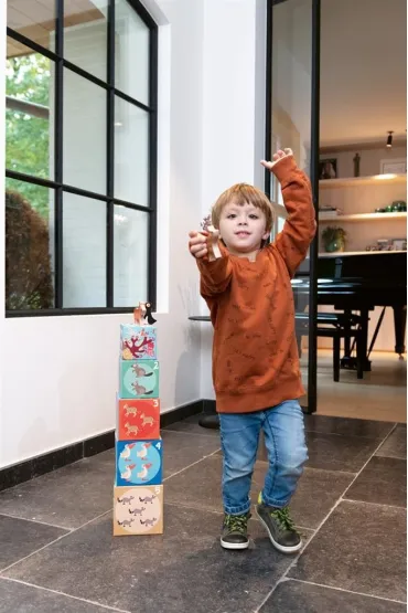 Piramida edukacyjna z figurkami Dzikie zwierz�ta Scratch