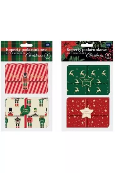 Interdruk Koperty podarunkowe Christmas 2szt