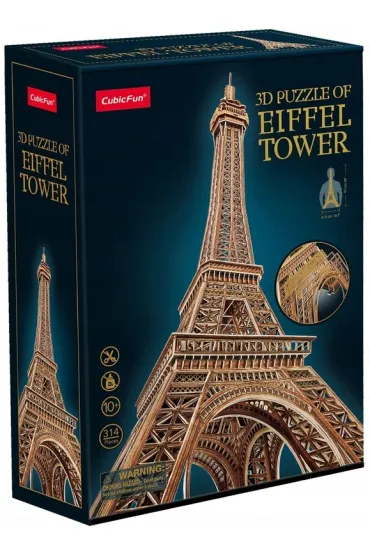 Puzzle 3d Wie�a Eiffla Cubic Fun