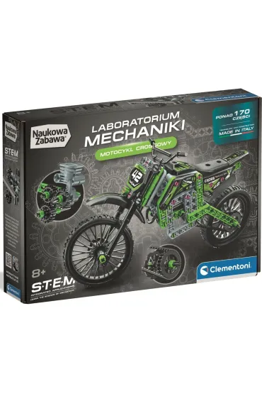 Laboratorium Mechaniki - Motocykl Crossowy Clementoni