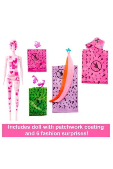 Barbie Color Reveal Lalka Seria Totalny Dins Ast. HJX55 Mattel