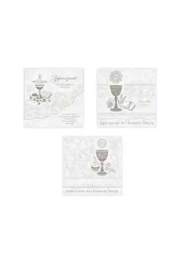 Merigraf Zaproszenie Komunia �w. per�owe elegance op.10szt
