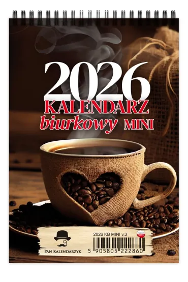 Kalendarz 2026 biurkowy A5 pionowy tygodniowy Mini KBA5-mini