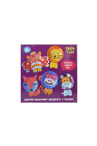 Zestaw kreatywny Zwierz�ta z talerzy CREATIVE KIDS incood.
