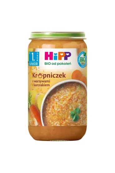 Hipp Krupniczek z warzywami i kurczakiem po 1. roku 250 g Bio