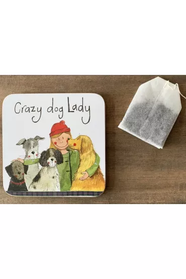 Alex Clark Podk�adka pod kubek C154 Crazy Dog Lady Psiara