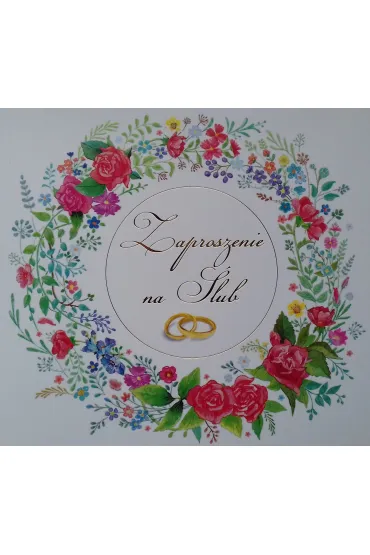 Merigraf Zaproszenie �lub kwadrat exclusive 10 szt.