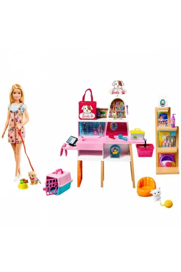 Barbie. Salon dla zwierzak�w Zestaw + Lalka GRG90 Mattel