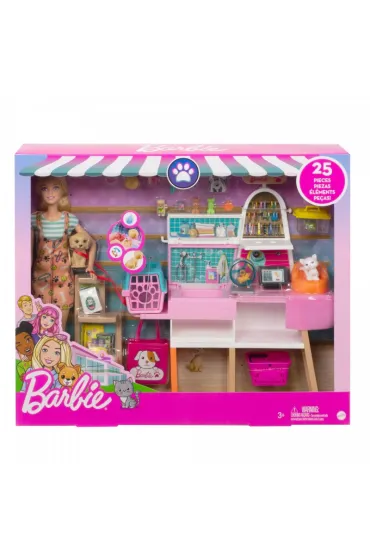 Barbie. Salon dla zwierzak�w Zestaw + Lalka GRG90 Mattel