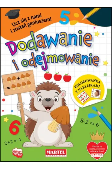 Kolorowanka z naklejkami Dodawanie i odejmowanie - Katarzyna  Ratajszczak