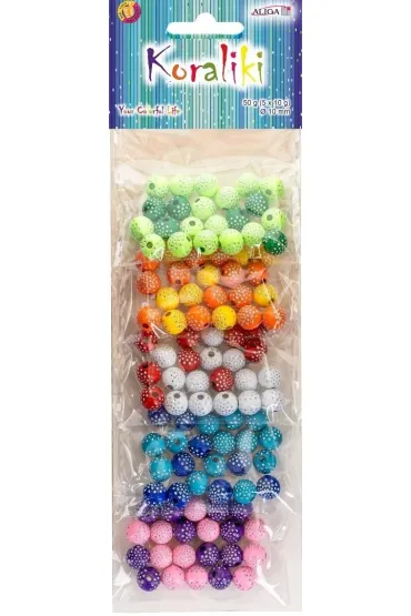 Aliga Koraliki plastikowe 10mm 50g