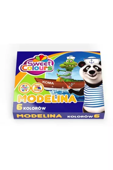 Koma-Plast Modelina Sweet Colours 6 szt.