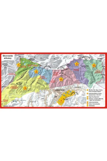 Tatry Polskie. Schematy szlak�w turystycznych (laminowana)