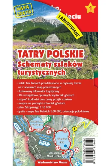 Tatry Polskie. Schematy szlak�w turystycznych (laminowana)