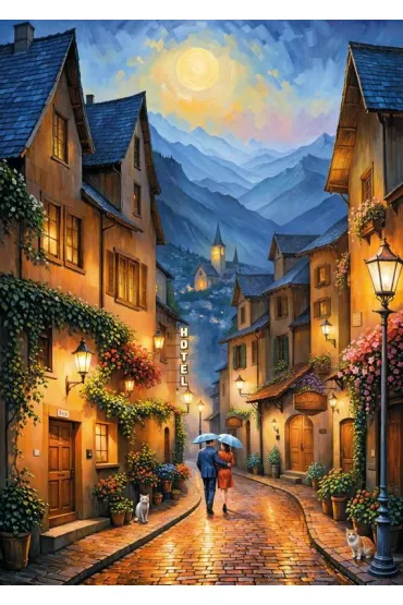 Puzzle 1000 el. A Quiet Stroll CherryPazzi