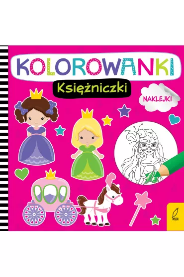 Kolorowanki z naklejkami. Ksi�niczki
