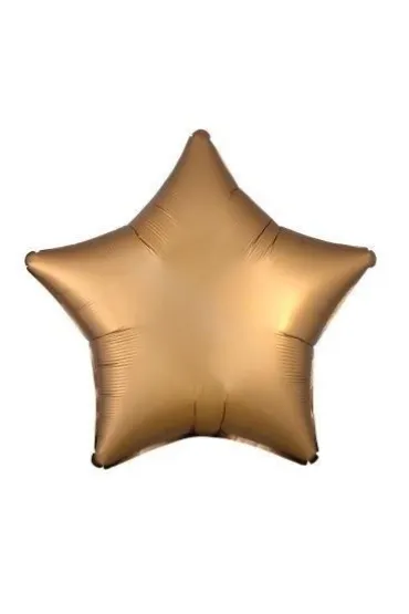 Amscan Balon foliowy Lustre satynowy z�oty gwiazda 48cm