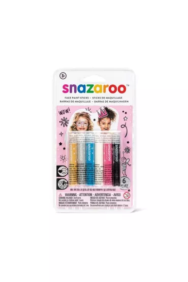 Snazaroo Kredki do malowania twarzy Girls 6 szt