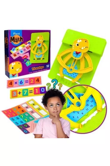 Mata edukacyjna dinozaur do nauki matematyki Maksik