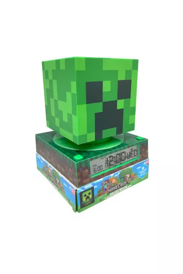 Lampka 3D z budzikiem Minecraft MIN3020