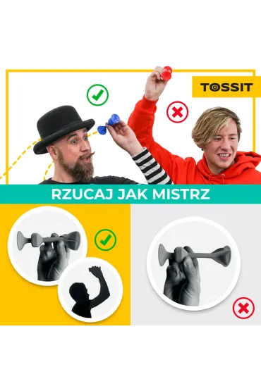 Gra w rzutki TOSSIT zestaw imprezowy 26 sztuk dla 8 os�b