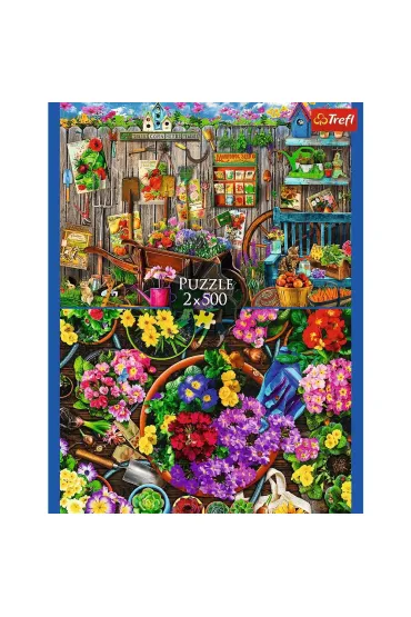 Puzzle 2x500 el. Prace w ogrodzie Trefl