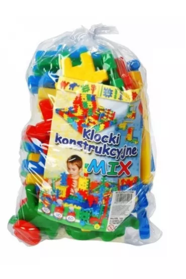 Klocki konstrukcyjne wafle 40 element�w kolorowe CZAKO 025425