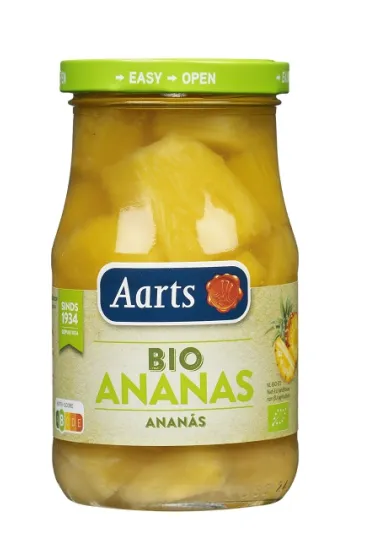 Aarts Ananas kawa�ki w lekkim syropie (s�oik) 350 g Bio